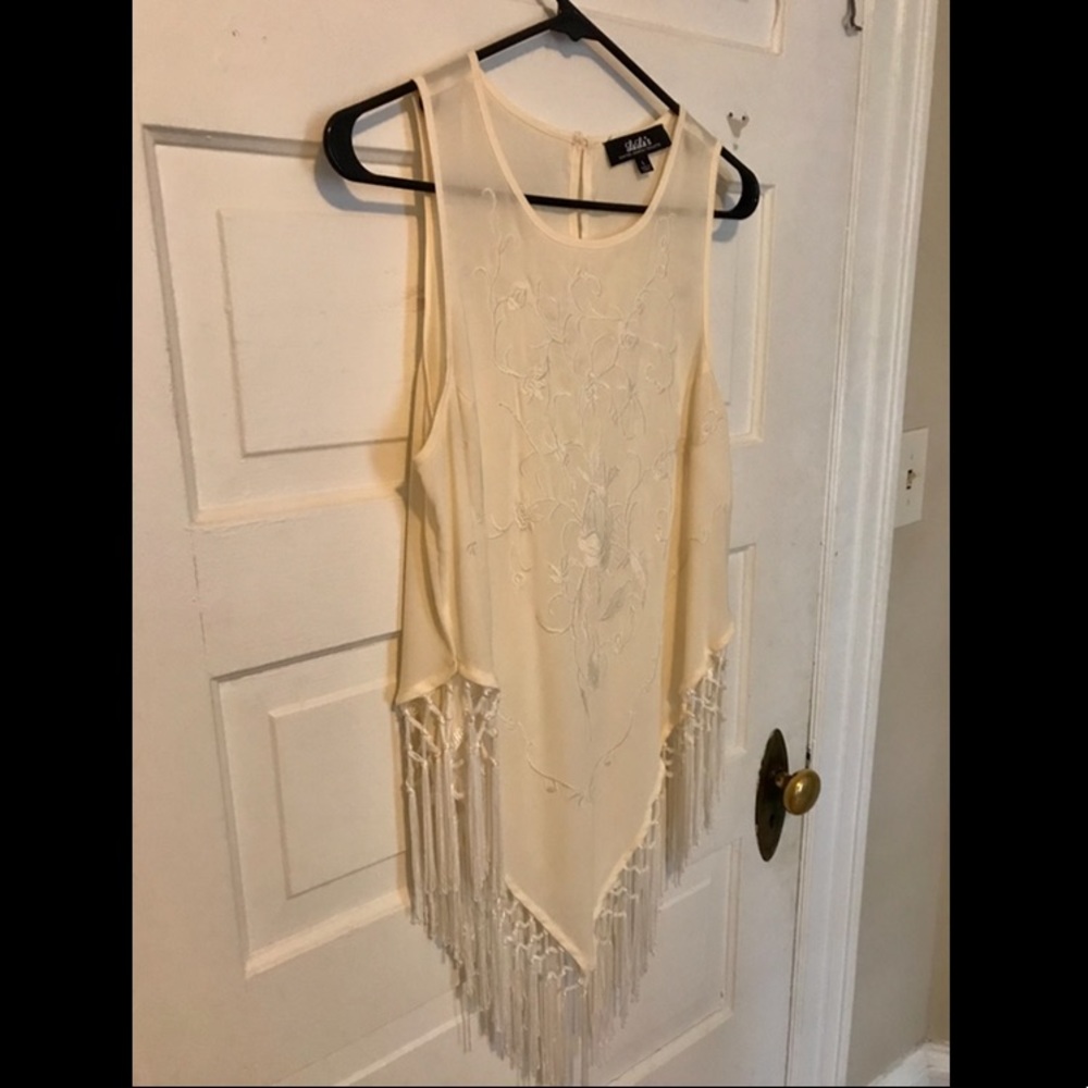 Embroidered Fringe Top - Picture 6 of 13
